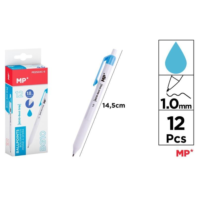 BOLIGRAFO 1.0 MM AZUL CLARO