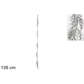 VARA GLITTERADO 138 CM PLATA