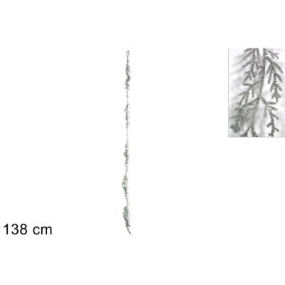 VARA GLITTERADO 138 CM PLATA