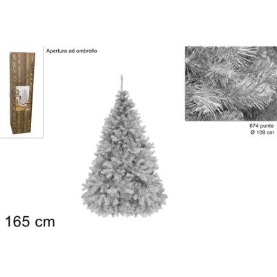 ARBOL NAVIDAD PINO PARIS 165 CM 674 PUNTAS BLANCO