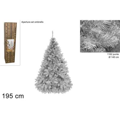 ARBOL NAVIDAD PINO PARIS 195 CM 1162 PUNTAS BLANCO