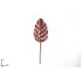 TALLO HOJA PALMA 48 CM ROJO