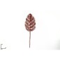 TALLO HOJA PALMA 48 CM ROJO