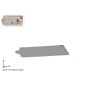 BANDEJA CARTON PLATA 12 PZ 11X5 CM