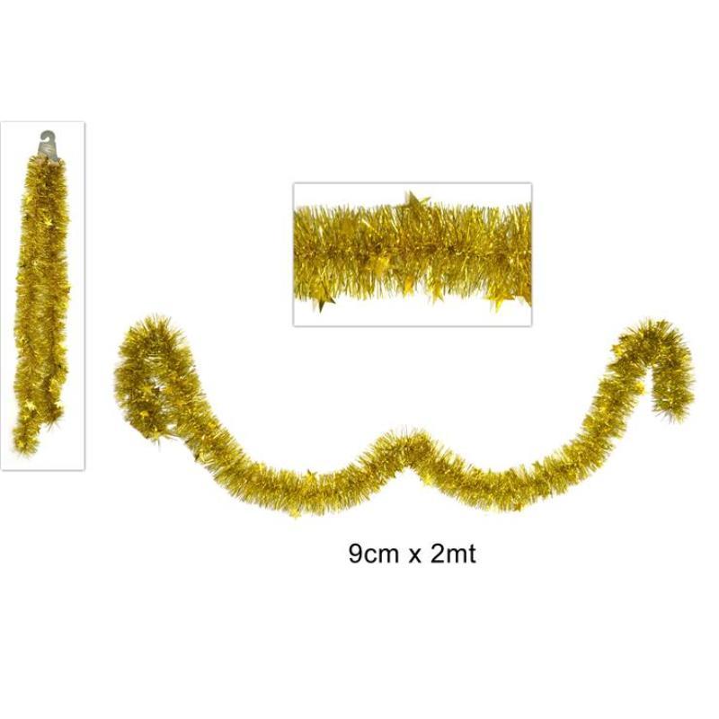 ESPUMILLON ESTRELLAS 9 CM X 2 MT ORO