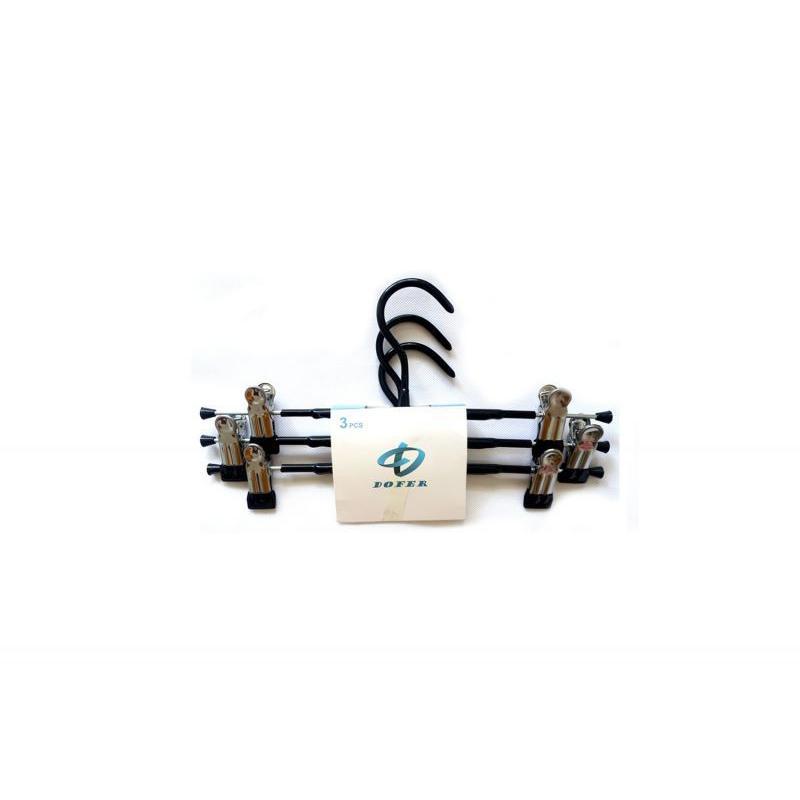 PERCHA PVC PINZAS PAQ. 3 UND