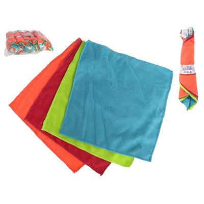 SET 4 PAÑOS LIMPIEZA 30X30 MICROFIBRA