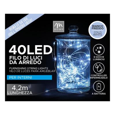 LUZ 40 LED BLANCO DE COLOR