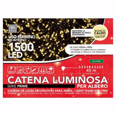 1500 LED BLANCO CALIDO 8 JUEGOS 50 M