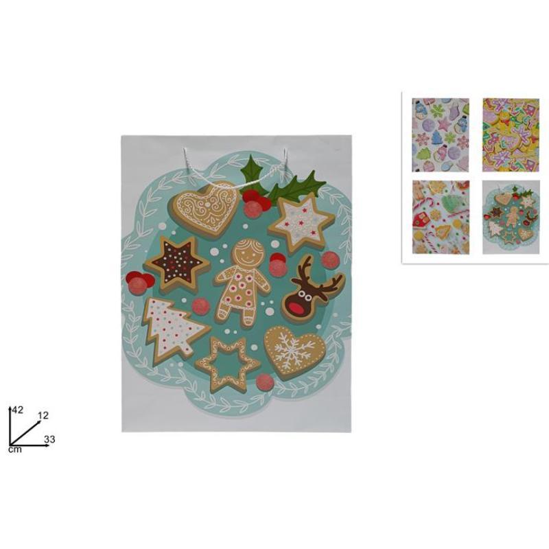 BOLSA REGALO 42X33X12 CM 4 MOD SURT