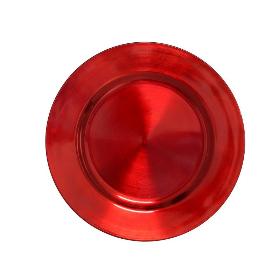 BAJO PLATO SAMAK ROJO 33 CM.