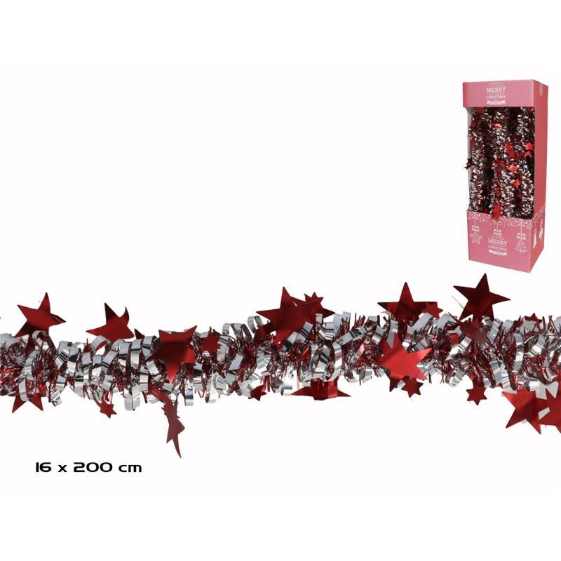 ESPUMILLON PLATA ESTRELLA ROJA MATE 16X2 CM