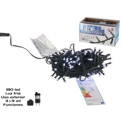 GUIRNALDA 180 LED FRIA EXT ADAP FUN 3+9 M