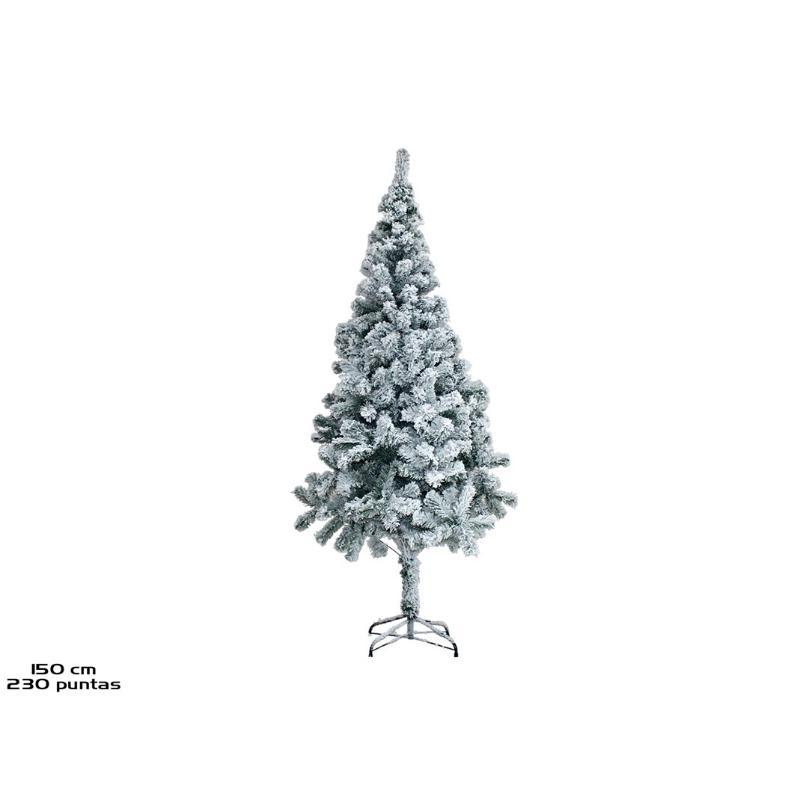 ARBOL DE NAVIDAD NEVADO 230 PUNTAS 150 CM.