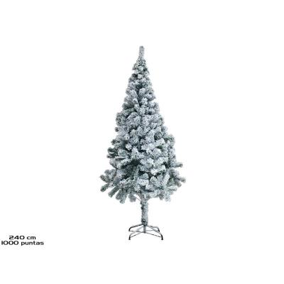ARBOL DE NAVIDAD NEVADO 1000 PUNTAS 240 CM.
