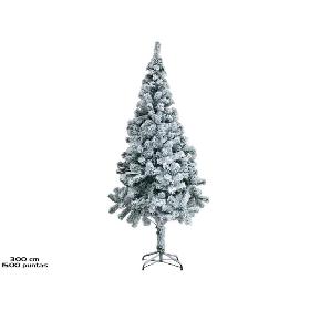ARBOL DE NAVIDAD NEVADO 1500 PUNTAS 300 CM.