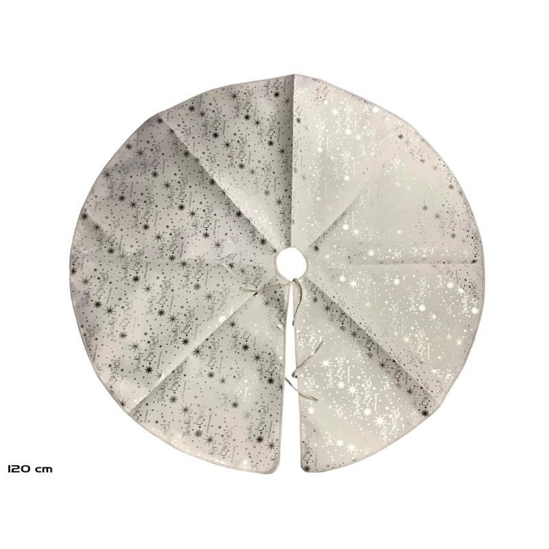 FALDON ARBOL NAVIDAD 120 CM CREMA ESTRELLA