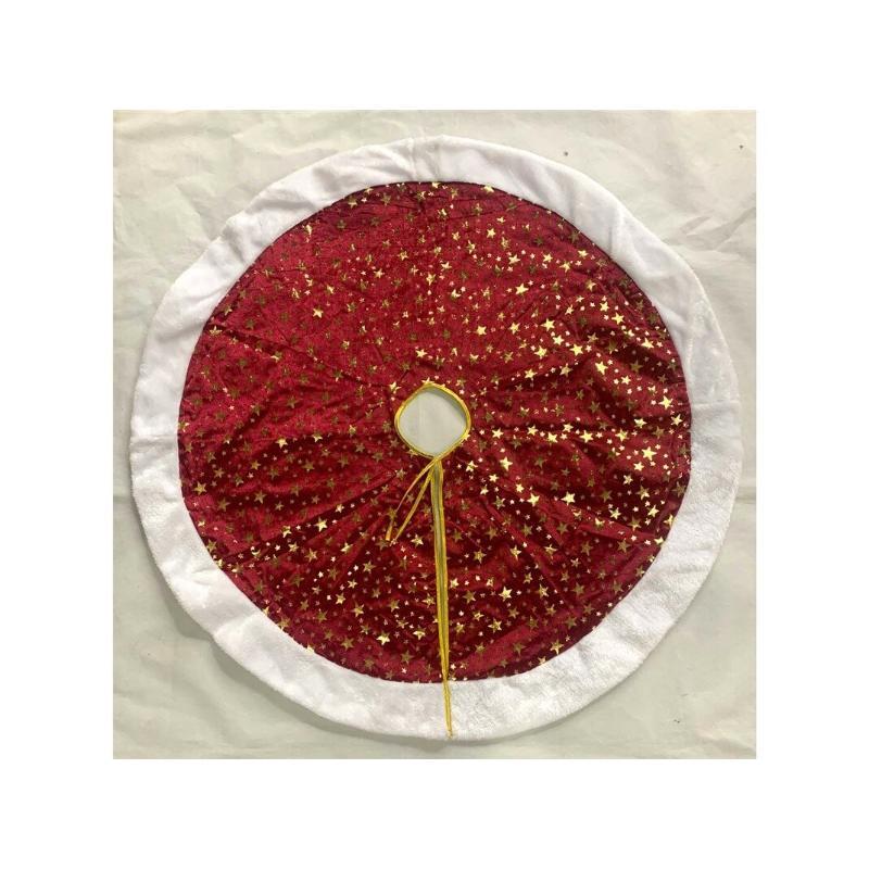 MANTA ARBOL NAVIDAD ESTRELLAS ORO 100 CM