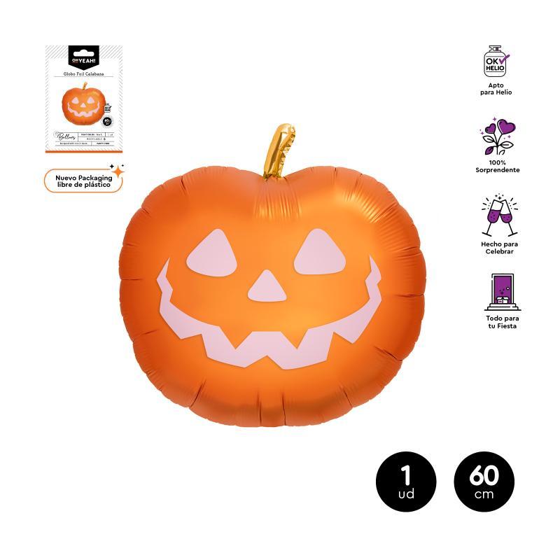 GLOBO POLIAMIDA CALABAZA 24" APTO HELIO 1 UD