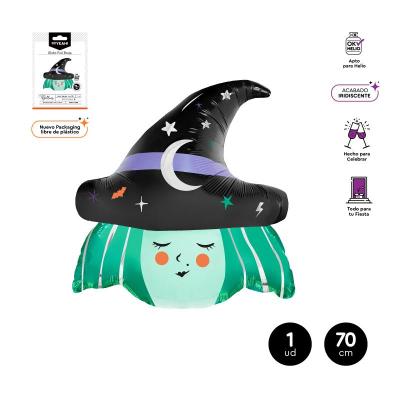 GLOBO POLIAMIDA BRUJA 28 " APTO HELIO 1 UD