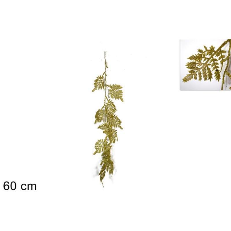 RAMA 60CM. GLITERADO ORO