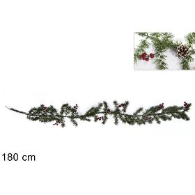GUIRNALDA PVC CON BAYAS Y PIÑAS 180 CM