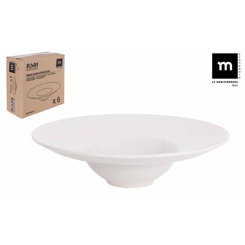 PLATO PASTA RISSOTO 25CM. BARI IVORY BRILLO
