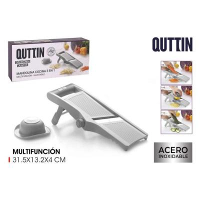 MANDOLINA AJUSTABLE 3 FUNCIONES QUTTIN