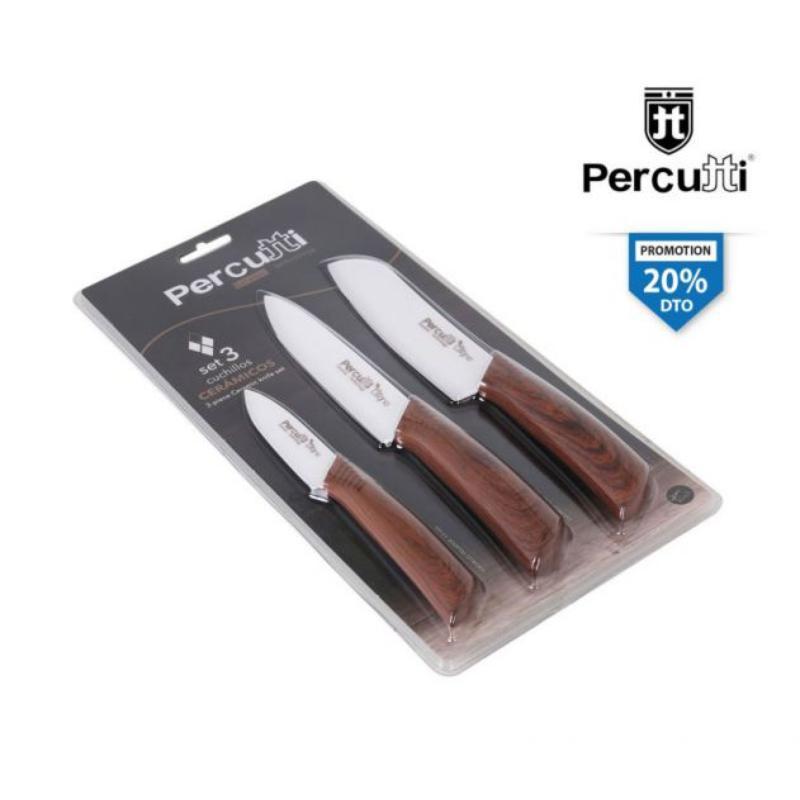 SET CUCHILLOS CERAM 7.5/10/12.5 PERCUTTI