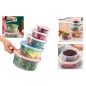 SET 5 FIAMBRERAS ( 0.3L / 0.6L / 1.2L / 2L / 3.2L )