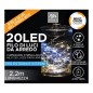 LUZ 20 LED BICOLOR BLANCO CALIDO Y FRIO CON 8 JUEGOS  BATERIA