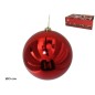 BOLA DE NAVIDAD BRILLO ROJO 20 CM