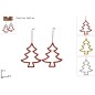 COLGANTE ARBOL GLITERADO 2 PZ