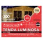 CORTINA DE LUCES 300 LED BLANCO CALIDO 10 M X 2.5
