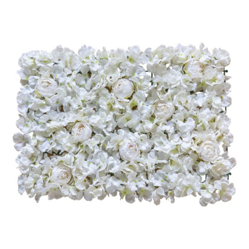 JARDIN VERTICAL ROSAS/HORTENSIA 45X66 CM CREMA