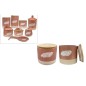 TARRO C/TAPA BAMBO 10*10 NARANJA