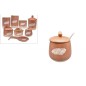 TARRO CERAMICA 9*9 NARANJA