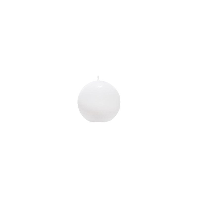 VELA CIRCULAR MACIZA 10 CM BLANCO