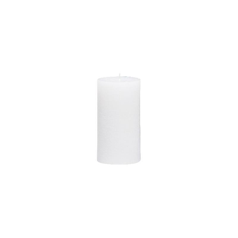 VELA CILINDRICA MACIZA 7X14 CM BLANCO