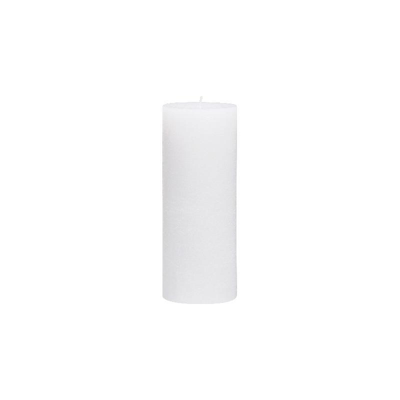 VELA CILINDRICA MACIZA 7X8 CM BLANCO