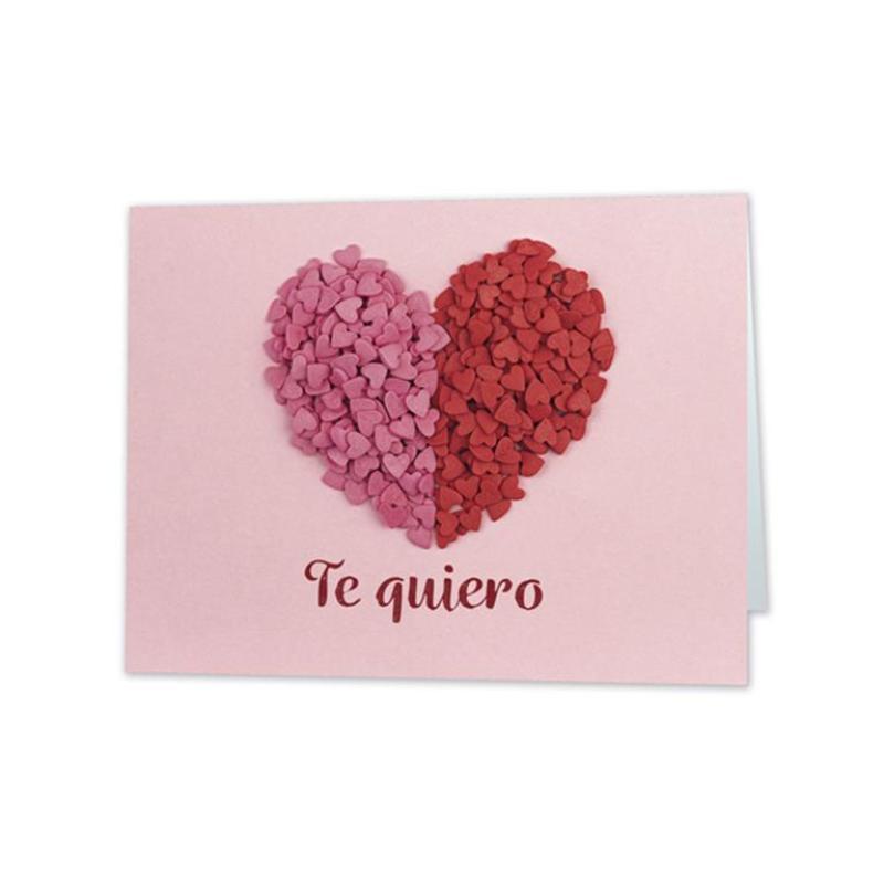 MINI CARD CORAZON TE QUIERO