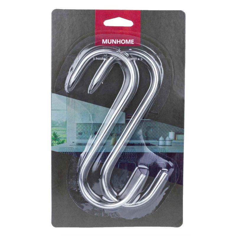 GANCHOS S COCINA INOX 2 UDS