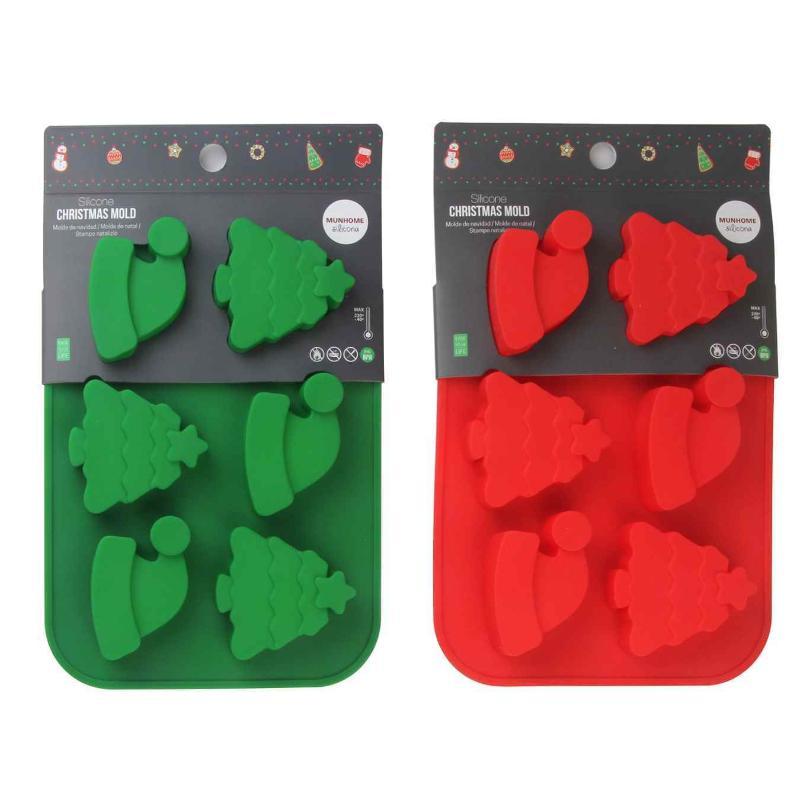 MOLDE SILICONA NAVIDAD 24.8 X 17.5 X 2.5 CM