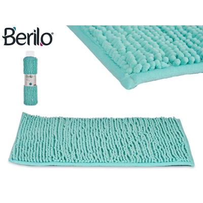 ALFOMBRA BAÑO JADE AZUL 40X60 CM