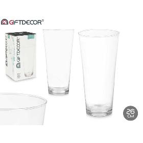 JARRON CRISTAL CONICO 26 CM