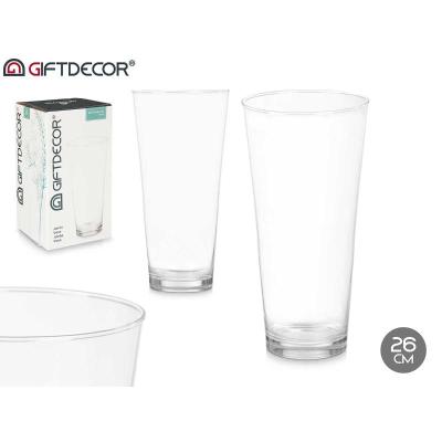 JARRON CRISTAL CONICO 26 CM