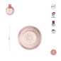 BOLES METALIZADOS DE CARTON XMAS ROSE 350 CC 6 UDS