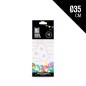 ABANICO PAPEL REDONDOS NOW FLAKE BLANCO 35 CM 1 UD