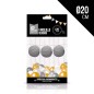 FAROLILLO PAPEL REDONDO PLATA 20 CM 1 UD