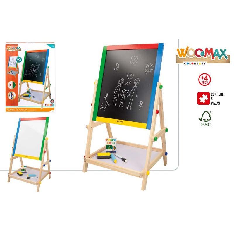 PIZARRA BLANCA/NEGRA 37.5X65 WOOMAX